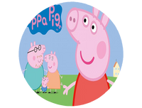 Opłatek na tort Świnka Peppa