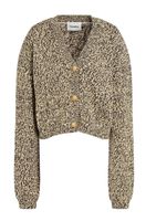Nanushka Brązowy damski kardigan Caliz z mieszanki bawełny rozmiar M