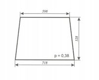 szyba tylna - tył ciągnika Ursus 2802 3502 Ogrodnik kabina Koja Smolniki