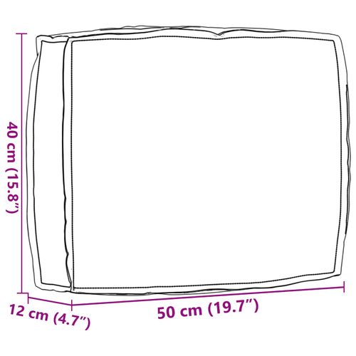 Poduszka Ciemnoszary 50 x 40 x 12 cm Materiał Oxford na Arena.pl