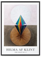 Plakat reprodukcja hilma af klint 61x91 cm w czarnej ramie