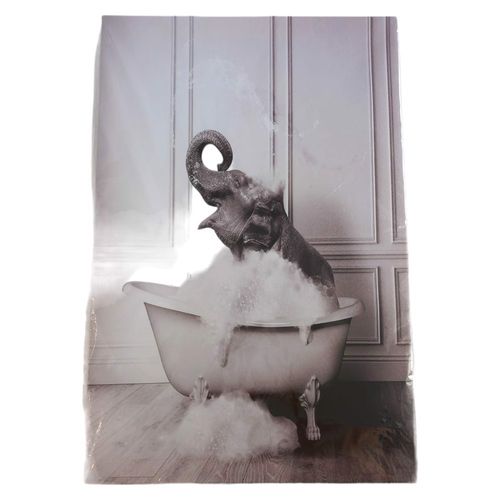 obraz na płótnie - słoń w wannie na Arena.pl