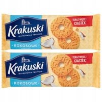 Krakuski Kokosowe Herbatniki 168 g x 2 sztuk