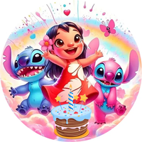 Opłatek na tort Urodziny Lilo Stich Postacie Tekst