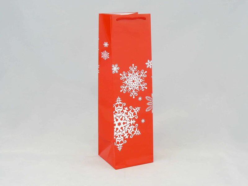 Torba świąteczna na butelkę 11,5 x 11,5 x 40 cm zdjęcie 1