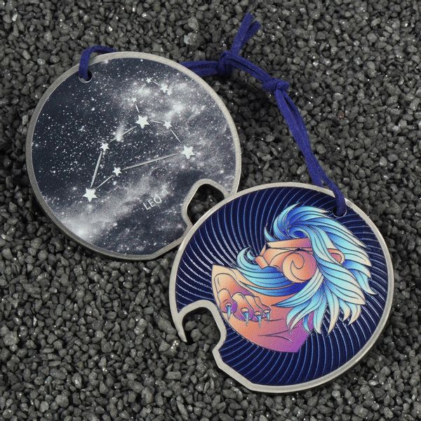 OTWIERACZ STALOWY DO BUTELEK KAPSLI ZODIAK LEW zdjęcie 4