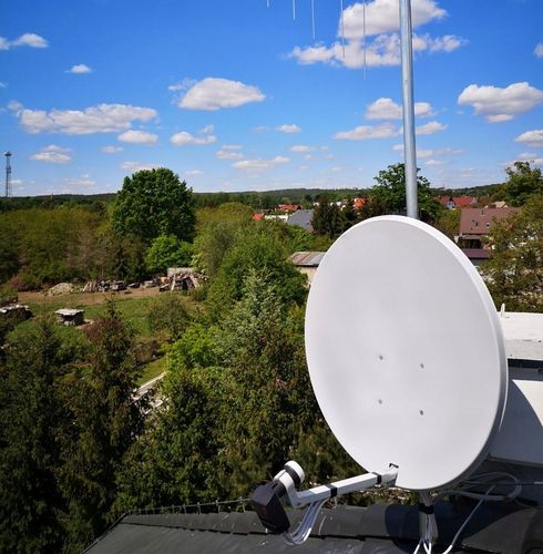 ANTENA SATELITARNA CZASZA TALERZ GRAFIT STALOWA MOCNA FULL HD 4K CORAB na Arena.pl