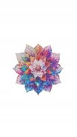 Puzzle 2D, Mystic Mandala Flower, Rowood, 200 elementów