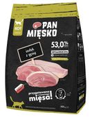 Hipoalergiczna karma dla kota Pan Mięsko indyk i gęś - małe chrupki S 400g