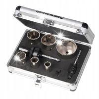 KOMPLET DIAMENTOWYCH OTWORNIC 11 SZTUK WALIZKA KASETKA SILVERLINE