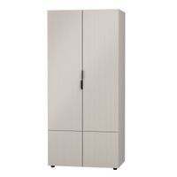 ANNE ANS-1 Szafa ubraniowa 90 cm z 2 drzwiami frezowanymi