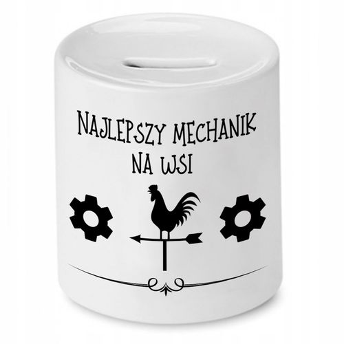 Skarbonka Prezent Dla Najlepszego Mechanika Na Wsi Z Nadrukiem Ze Zdjęciem na Arena.pl