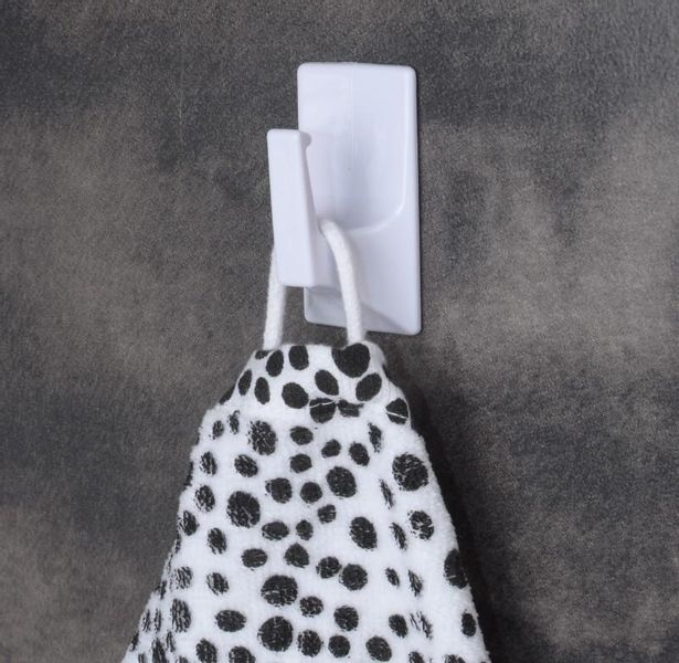 Wieszak samoprzylepny biały 5 szt - Yoka zdjęcie 2