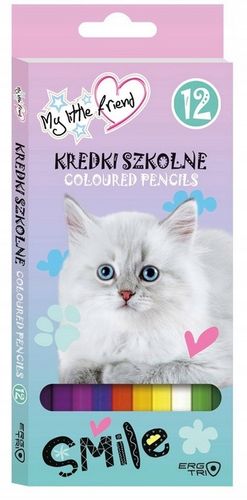 Tornister szkolny + fartuszek + kredki My Little Friends Cat kotek pastel na Arena.pl