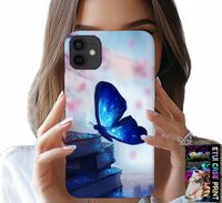ETUI DO IPHONE 12 - NIEBIESKI MOTYLEK, MOTYL, DAMSKIE WZORY