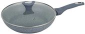 patelnia granitowa 28cm klausberg kb-7318 pokrywa