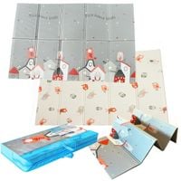 mata piankowa dwustronna składana ptaszki 150x200cm dzieci ptaszki