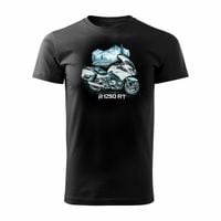 Koszulka motocyklowa z motocyklem na motor BMW R 1250 RT męska czarna REGULAR XXL