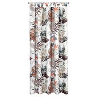 Zasłona GARDEN 21 155x240 cm biało–pomarańczowa wodoodporna szelki