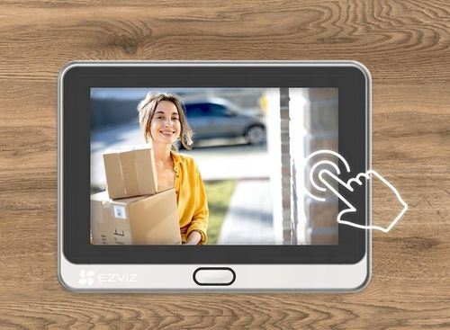 Wizjer EZVIZ DP2 2K dotykowy WiFi Wizjer z Kamerą i Dzwonkiem Judasz na Arena.pl