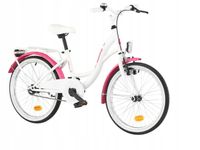 Rower dziecięcy INDIANA Moena 20 cali dla dziewczynki Biały