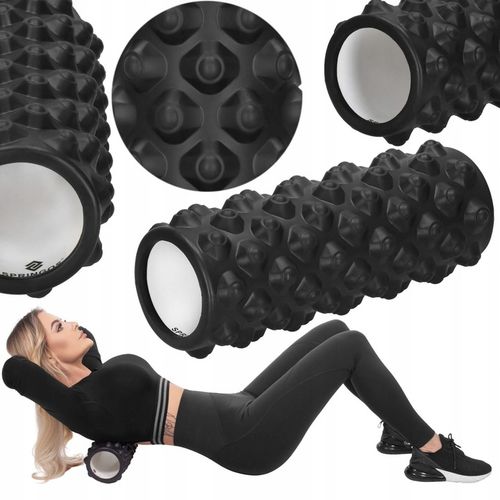 ROLLER WAŁEK DO MASAŻU PLECÓW NÓG RELAKSUJĄCY PIANKOWY 33x10cm DUŻY na Arena.pl