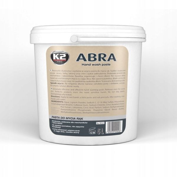 K2 Pasta do mycia rąk Abra 5 L zdjęcie 4