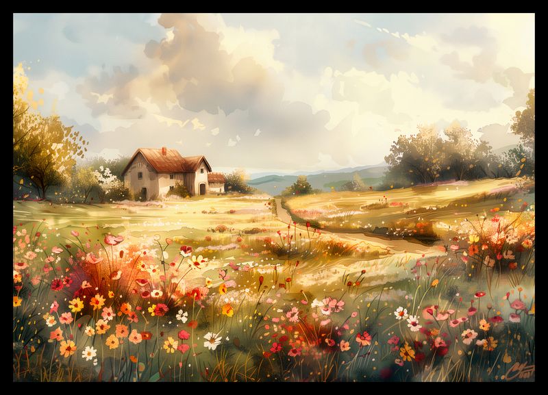 Plakat 42x29,7cm Sielski Domek zdjęcie 2