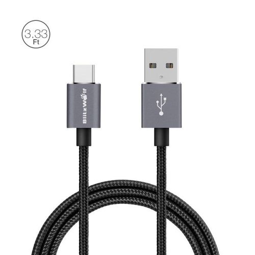 Kabel USB typu C BlitzWolf BW-TC1 1m czarny na Arena.pl
