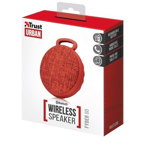 Trust Fyber Go Bluetooth Wireless speaker czerwony na Arena.pl