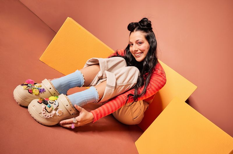 Crocs Damskie Ocieplane Buty Chodaki Platforma Classic Lined Clog 42-43 zdjęcie 11