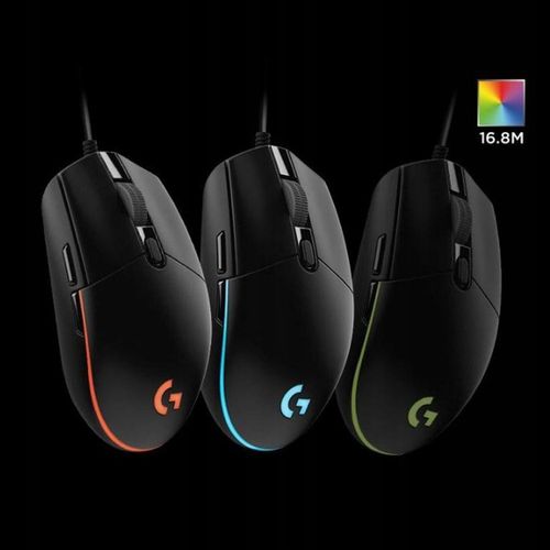 Mysz przewodowa Logitech G102 Czarna USB 8000DPI sensor optyczny LIGHTSYNC na Arena.pl