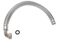 wąż antywibracyjny hwa 600mm 1' z kolanem - om-wa 600