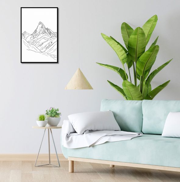 Plakat 40x60cm Górski Szkic zdjęcie 4