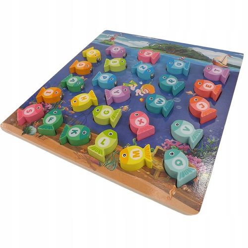 Drewniana gra łowienie rybek na magnes 3w1 4311 na Arena.pl