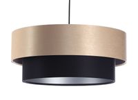 Lampa wisząca DOUBLE 60 czarna/kremowa