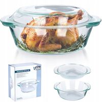 Naczynie ŻAROODPORNE szklane pieczenia do zapiekania forma brytfanka 2,75L