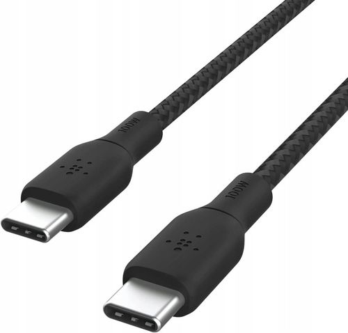 Belkin - Kabel Boost - USB-C do USB-C PD, 5A 100W, z oplotem nylonowym, 3 m na Arena.pl