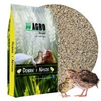 Pasza Przepiórka Odchów Kruszonka 25kg 1-42 dni dla młodych przepiórek