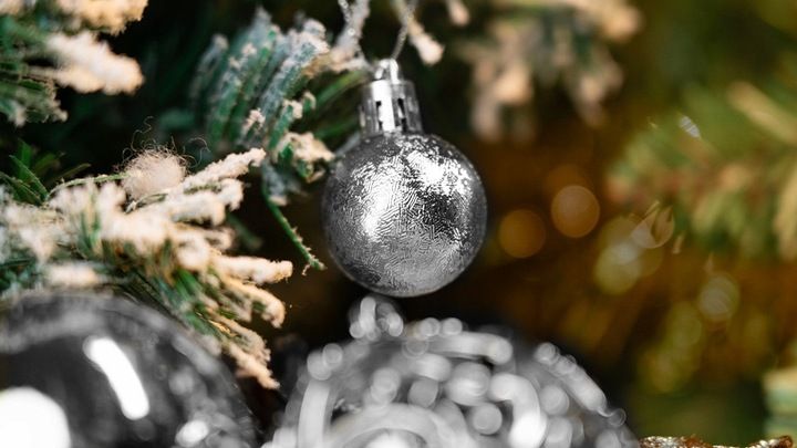 ZESTAW BOMBEK na Choinke 100szt Silver mix Bombki Choinkowe Świąteczne zdjęcie 3