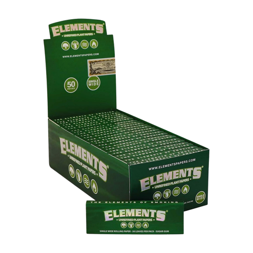 bibułki elements green single wide na Arena.pl