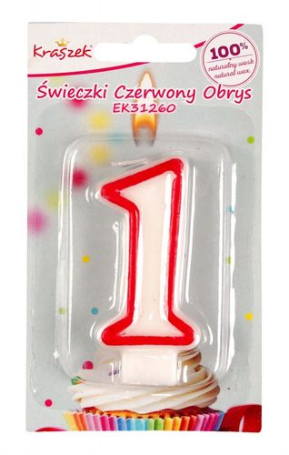 ŚWIECZKA CZERWONY OBRYS 1 na Arena.pl