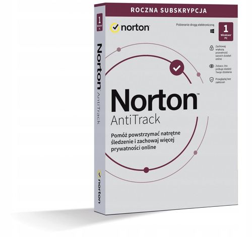 Oprogramowanie Norton AntiTrack BOX PL - 1 rok / 1 urządzenie na Arena.pl
