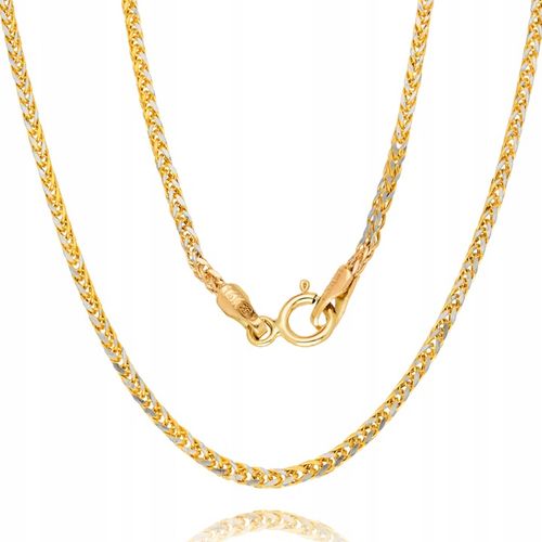 Złoty Łańcuszek 585 Klasyczny Wzór Szeroki Grawer na Arena.pl