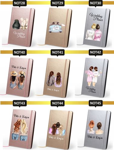 Notes metaliczny A5 nadruk UV WALENTYNKI gift NOTATNIK na Arena.pl