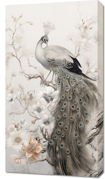 Obraz 50x90cm Pawia Gracja zdjęcie 1