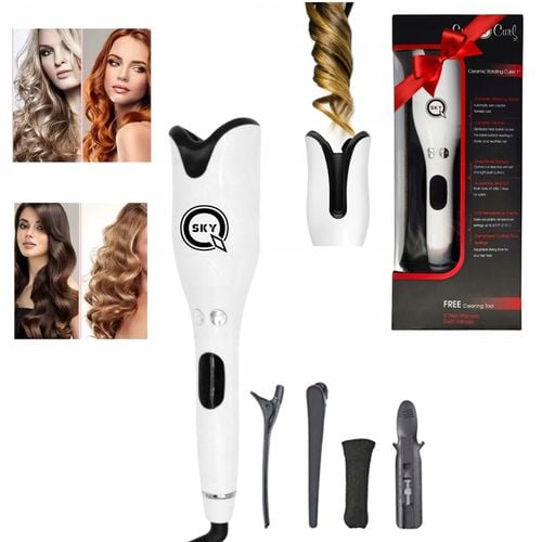 LOKÓWKA DO WŁOSÓW AUTOMATYCZNA OBROTOWA SPIN CURL CERAMICZNA DUŻE LOKI na Arena.pl