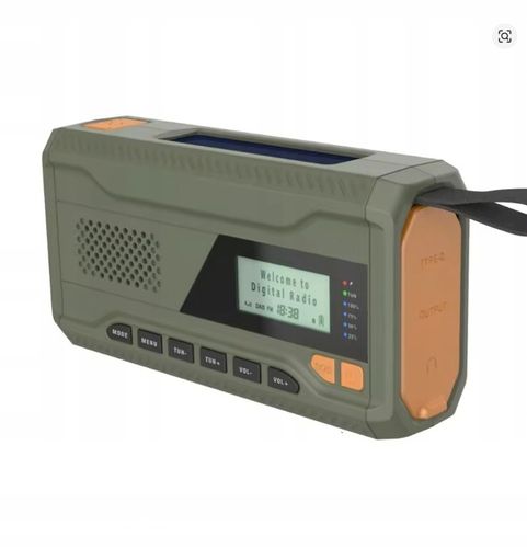 PRZENOŚNE RADIO SOLARNE KORBKA SOS AI&JL DYNAMO AWARYJNE LATARKA na Arena.pl