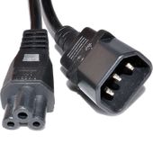 PRZEDŁUŻACZ KABEL ZASILANIA MANHATTAN  C14 NA C5 1.8M CZARNY 339360