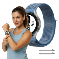 Pasek 22mm do Xiaomi Redmi Watch 5 Lite nylon niebieski opaska bransoleta